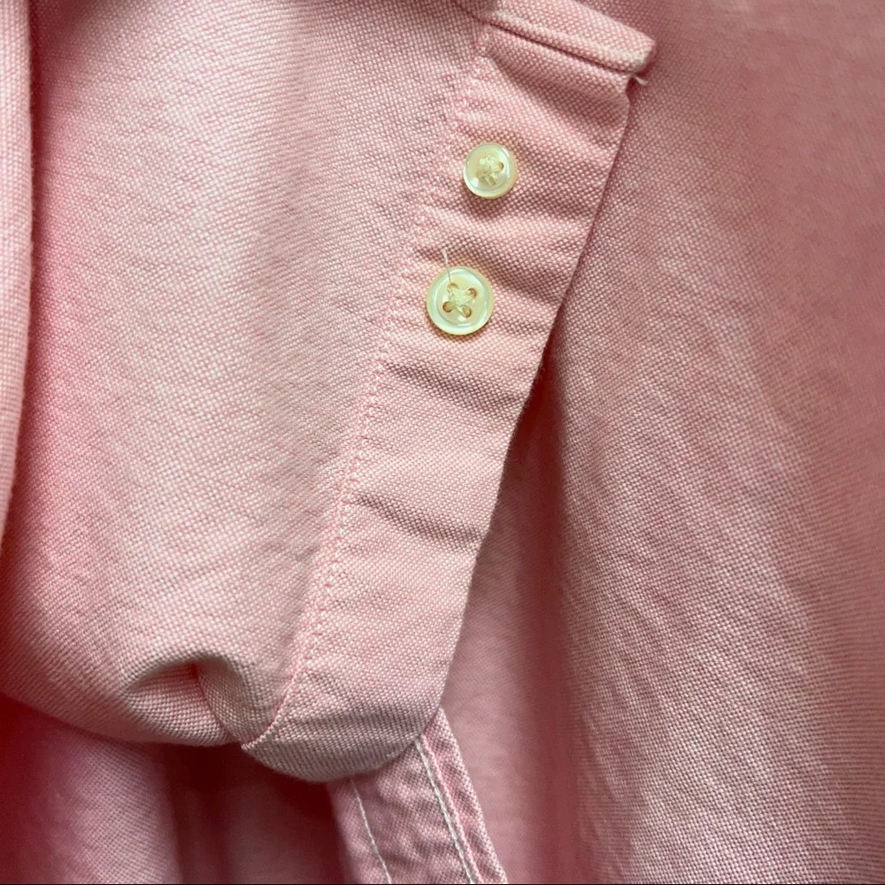 Ralph Lauren Boys Button Down Pink Oxford Long Sleeve Shirt